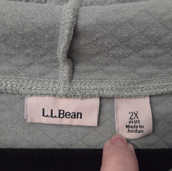L.L.Bean 2X Plus Quilted Hoodie | Gorpcore Outdoor Cozy Hiking Pullover - Picture 2 of 7